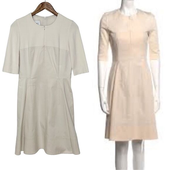 Akris Punto Front Zip A-Line Midi Dress Size Small - Picture 3 of 12